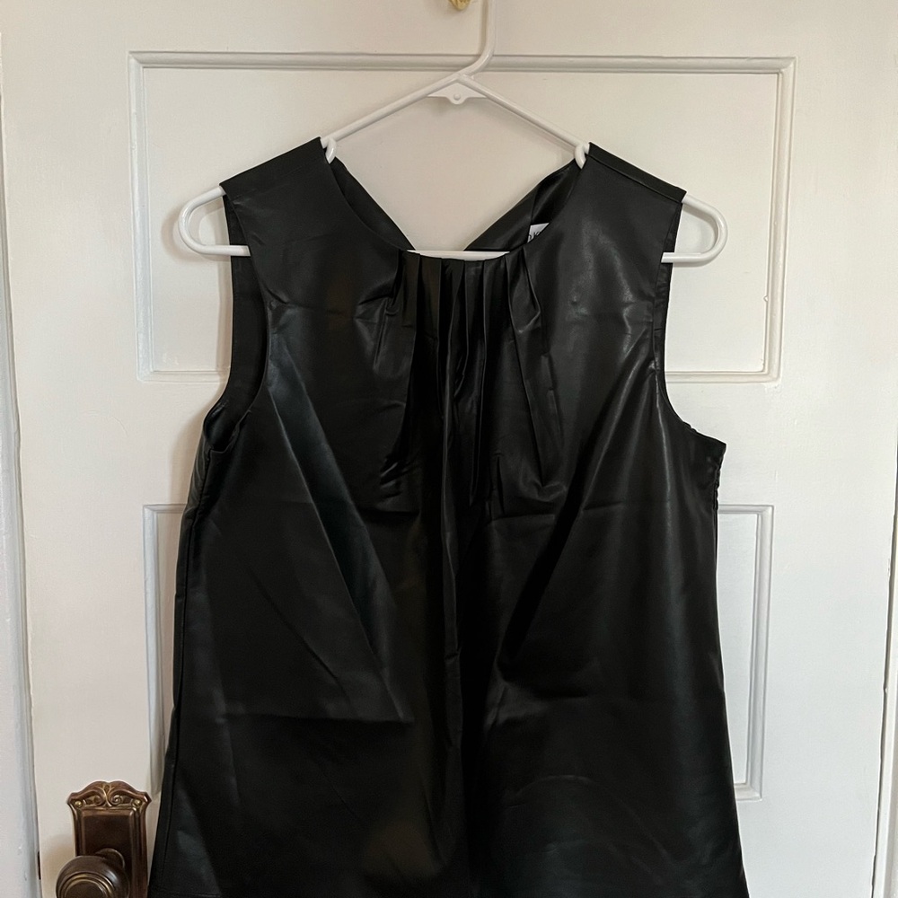 Calvin Klein Black Leather Top